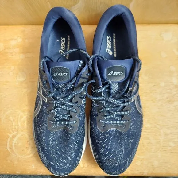 Asics 1011A767 Gel Kayano 27 Men's US 15 Peacoat Blue Grey Running Shoes EUC