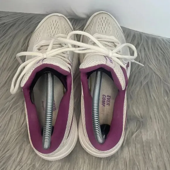 Asics Gel Contend 7 Womens White Grape Running Shoes  Size 8