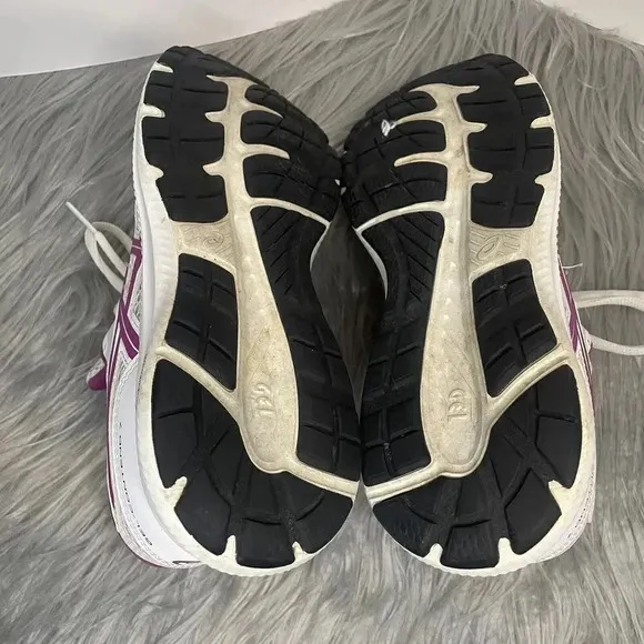 Asics Gel Contend 7 Womens White Grape Running Shoes  Size 8