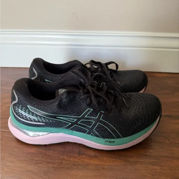 ASICS Gel-Cumulus 24 Women's Navy and Teal Running Shoes-Size 8