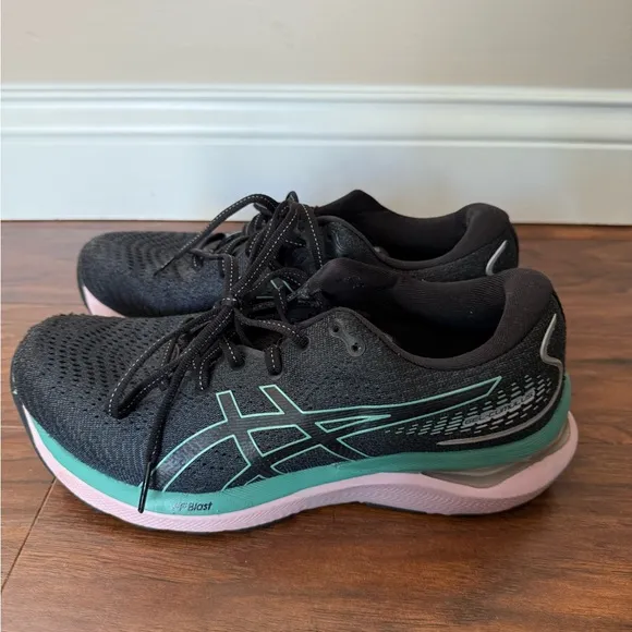 ASICS Gel-Cumulus 24 Women's Navy and Teal Running Shoes-Size 8