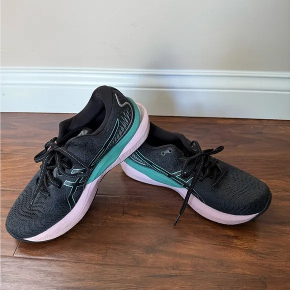 ASICS Gel-Cumulus 24 Women's Navy and Teal Running Shoes-Size 8