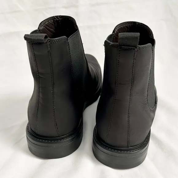 A.Testoni Men’s Waterproof Nubuck Leather Chelsea Boots