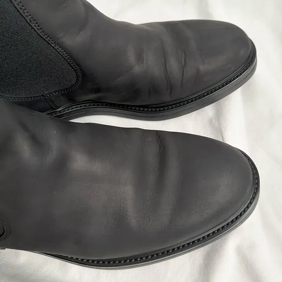 A.Testoni Men’s Waterproof Nubuck Leather Chelsea Boots