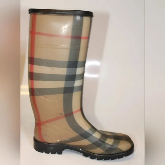 AUTHENTIC BURBERRY WATERPROOF RAIN BOOTS WELLIES. ANY WEATHER. 6