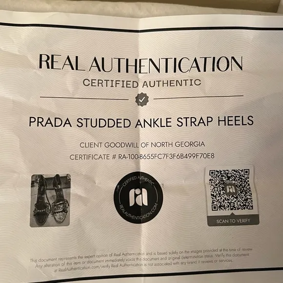 Authenticate Prada Studded Ankle Strap Heels, Black, Size 39-1/2/9, GUC
