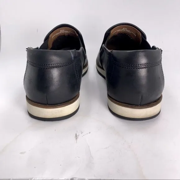 BACCO BUCCI CENTURY II  LEATHER SHEEP SKIN SLIP-ON COLOR BLACK SZ 9.5.