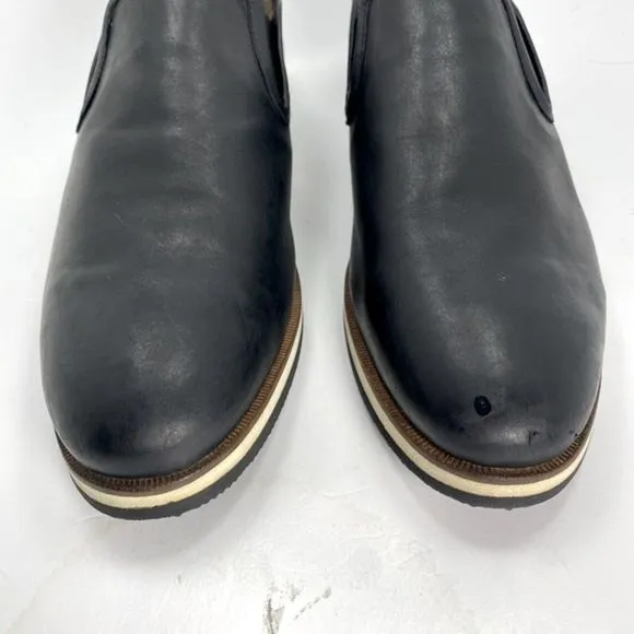 BACCO BUCCI CENTURY II  LEATHER SHEEP SKIN SLIP-ON COLOR BLACK SZ 9.5.
