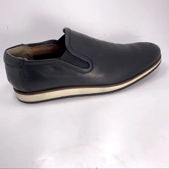 BACCO BUCCI CENTURY II  LEATHER SHEEP SKIN SLIP-ON COLOR BLACK SZ 9.5.