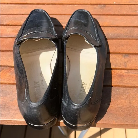 Bally Men's Parawet 515 Black Leather Loafers