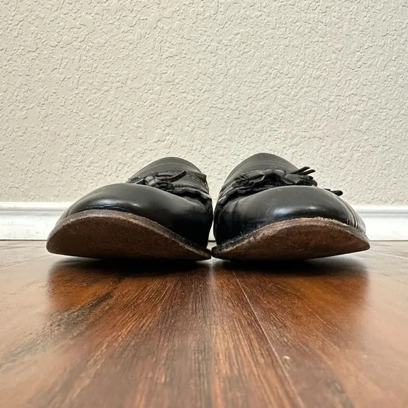 BALLY Mens Tasseled Loafers in Black Leather ITALY MADE