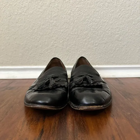 BALLY Mens Tasseled Loafers in Black Leather ITALY MADE