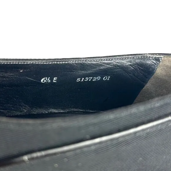 Bally Suisse Club Black Loafers Fabric Tuxedo Shoes