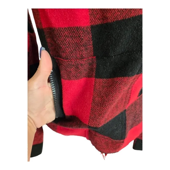 BB Dakota Distressed Plaid Side Buckle Jacket