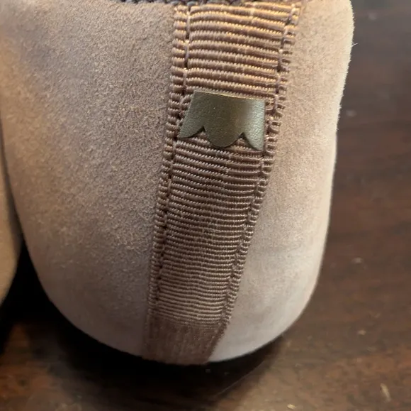 Birdies Women's Beige Suede Loafers, Size 11.5