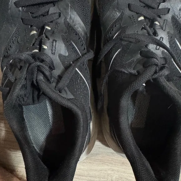 Black and White HOKA Athletic Shoes