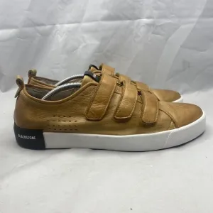 Blackstone PM41 3-Strap Brown Low Premium Handmade Sneakers Mens Size 11 US/45EU
