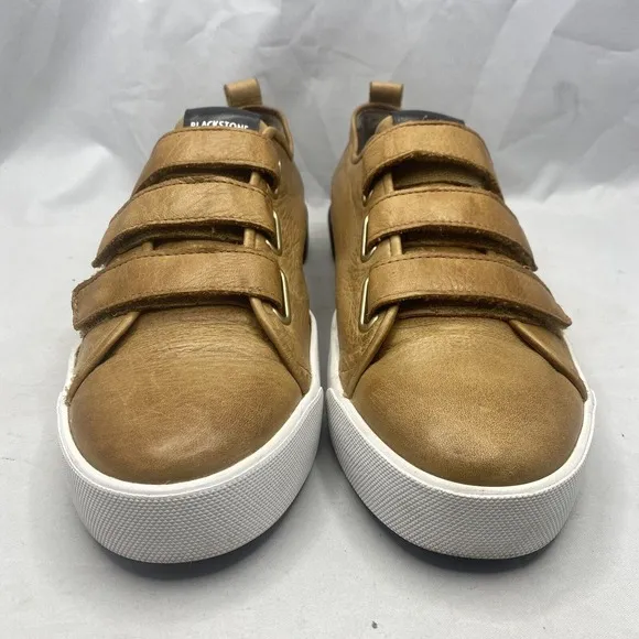 Blackstone PM41 3-Strap Brown Low Premium Handmade Sneakers Mens Size 11 US/45EU