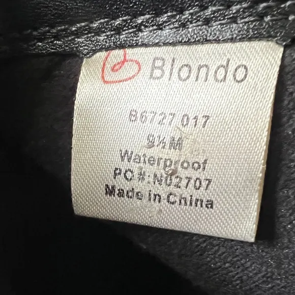 BLONDO Camila Waterproof Moto Bootie Size 9.5