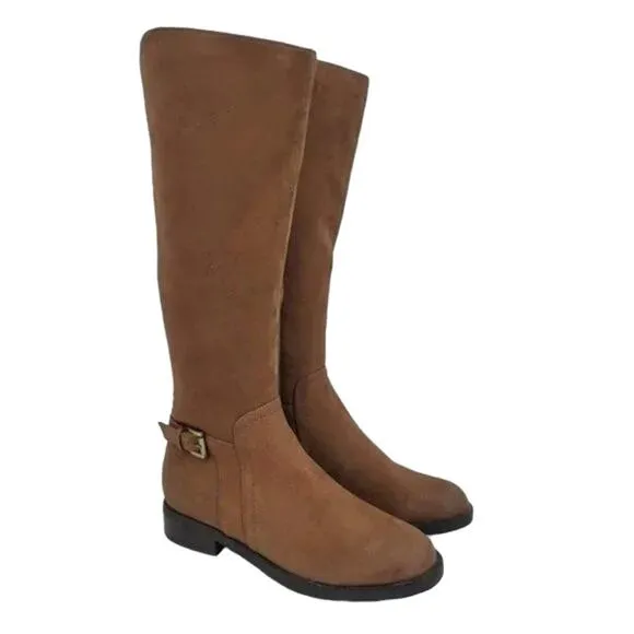 Blondo Evie Waterproof Round Toe Pull On Suede Knee High Boots Size 6.5