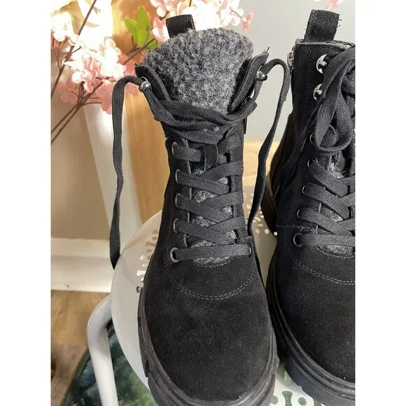 Blondo Garrie Waterproof Ankle Boots, Black Suede, Women's 6.5M