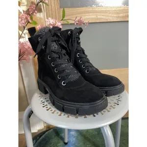 Blondo Garrie Waterproof Ankle Boots, Black Suede, Women's 6.5M