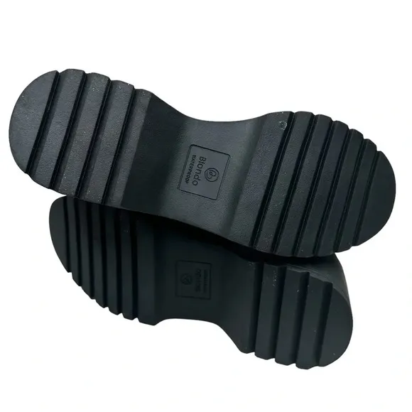 Blondo Goner Waterproof Platform Combat Boot in Black/Nubuck. Sz: 6.5