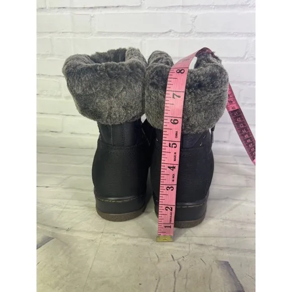 Blondo Mirza Shearling Waterproof Black Suede Leather Lined Boots Womens Size 11
