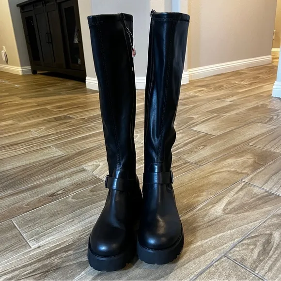 BLONDO NWOB WOMEN VIENNA FLEXIBLE WATERPROOF BLACK BOOTS SIZE 10