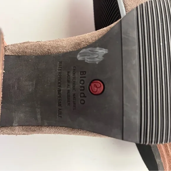 BLONDO Sienna Waterproof Suede Boot Bootie Womens 10 Light Brown new