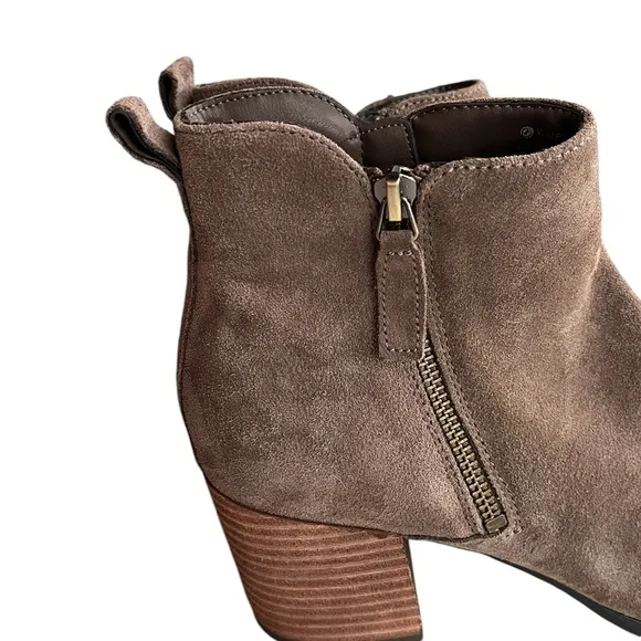 BLONDO Sienna Waterproof Suede Boot Bootie Womens 10 Light Brown new