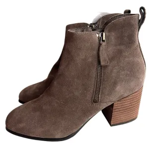 BLONDO Sienna Waterproof Suede Boot Bootie Womens 10 Light Brown new