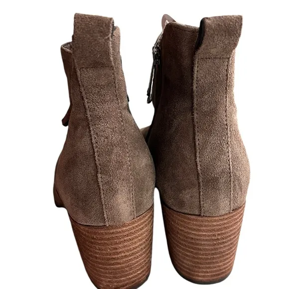 BLONDO Sienna Waterproof Suede Boot Bootie Womens 10 Light Brown new