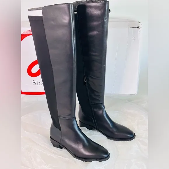 Blondo Women’s Waterproof Sierra Black Leat Over the Knee Boots Size 9 1/2
