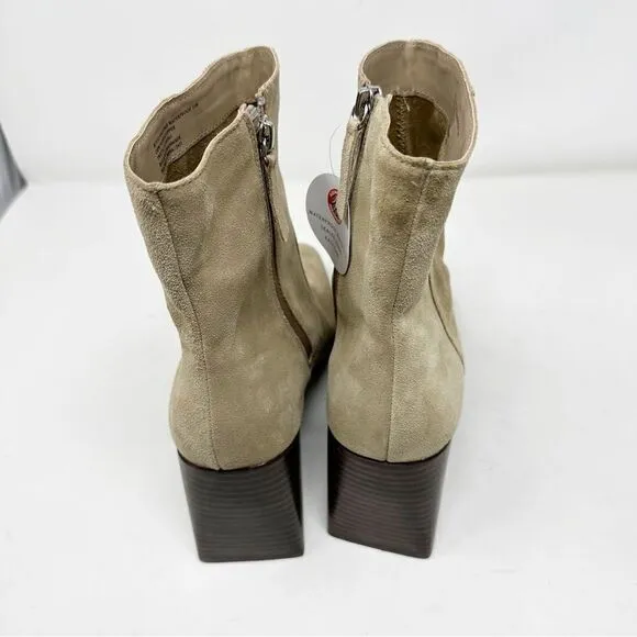 Blondo Salome Waterproof Boots Suede Size 11 Heeled Zip