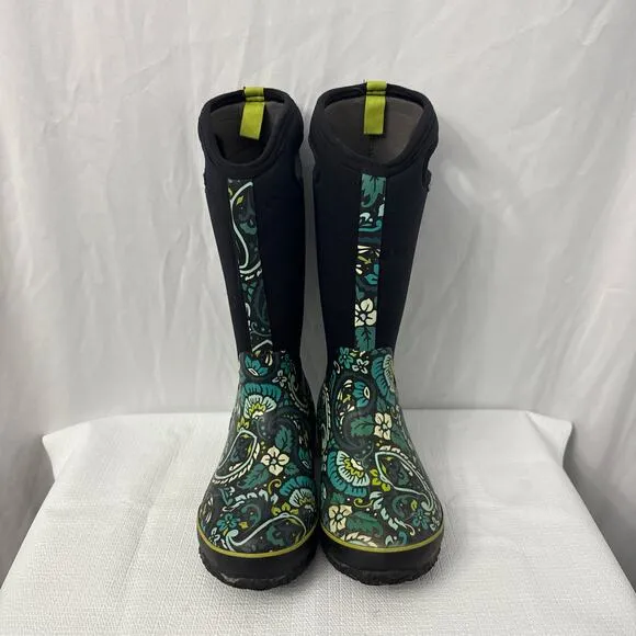 Bogs Boots Womens Size 7 Classic High Tuscany Green Waterproof Winter