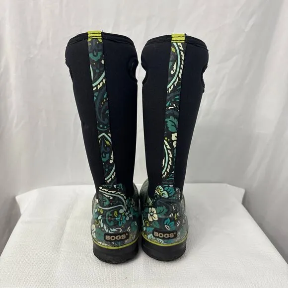Bogs Boots Womens Size 7 Classic High Tuscany Green Waterproof Winter