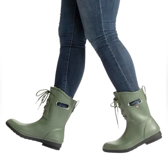 BOGS Waterproof Women's Amanda Il Lace Jade Boots Size 6