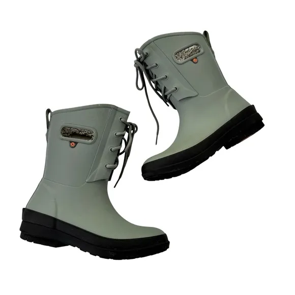 BOGS Waterproof Women's Amanda Il Lace Jade Boots Size 6