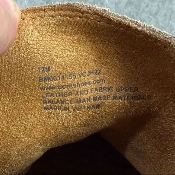 Born Men Chelsea Boots Size 12 Brody Brown Suede Pull On Dress Shoes Comfort NWT