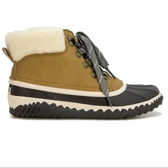 Brand New Jambu Alison Faux Sherling Trim Duck Boots