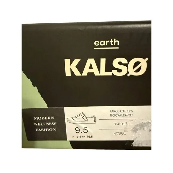 Brand New Kalso Earth Original Wellness Faroe Lotus Leather Mary Jane 9.5