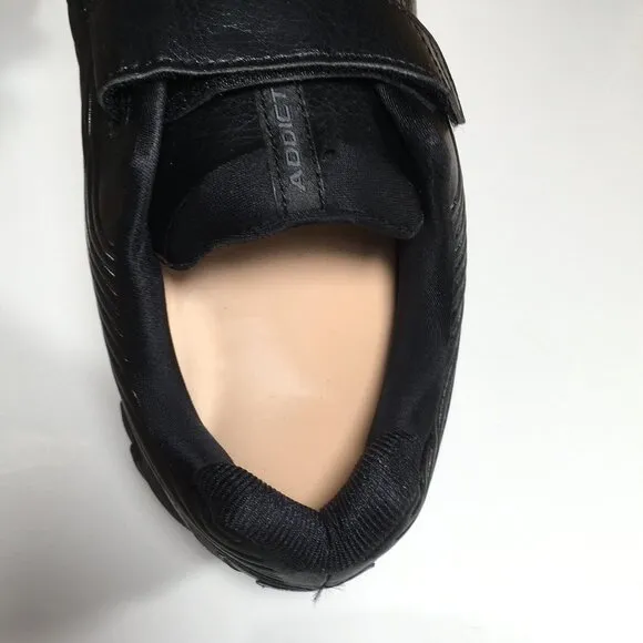 Brooks Addiction Walker V-Strap 2 Sneakers Mens Sz 12.5 Black Leather NO INSOLES