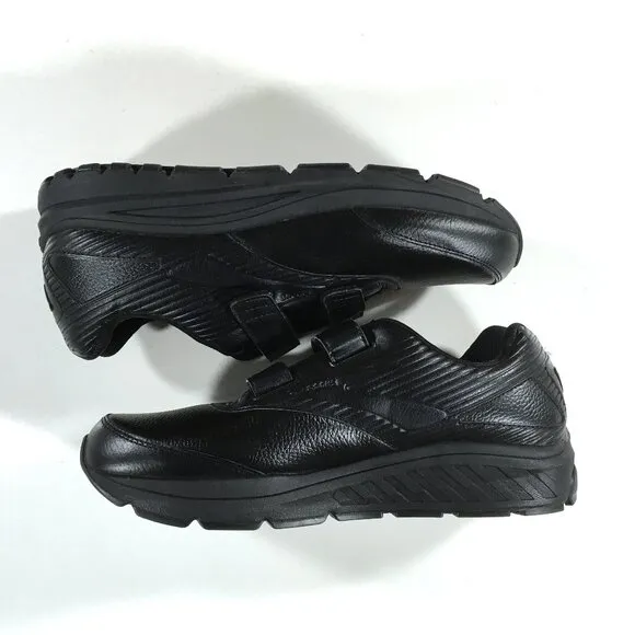 Brooks Addiction Walker V-Strap 2 Sneakers Mens Sz 12.5 Black Leather NO INSOLES