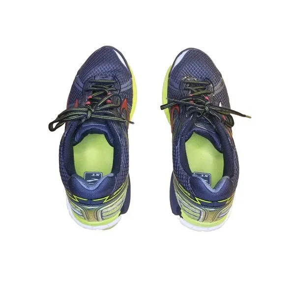Brooks Adrenaline GTS 15 Men Size 10.5 Black Green Red Running Shoes 1101811D083