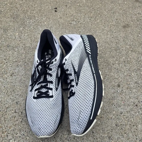 Brooks Athletic Shoes - Black and White