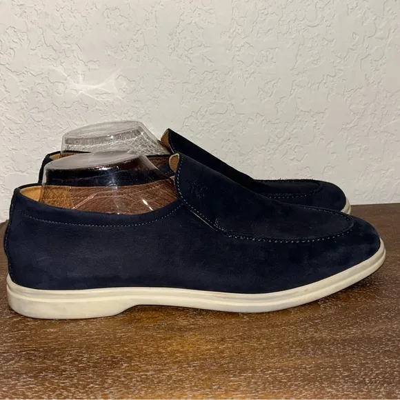 Brooks Brothers 1818 Suede Leather Slip On Loafer Shoes