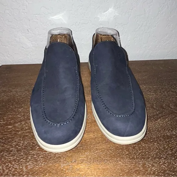 Brooks Brothers 1818 Suede Leather Slip On Loafer Shoes