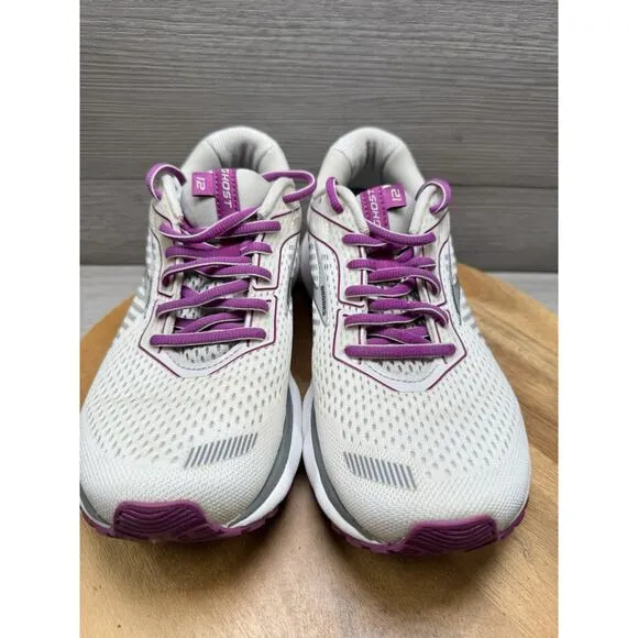 Brooks Ghost 12 Women's Running Shoes White Womens 9