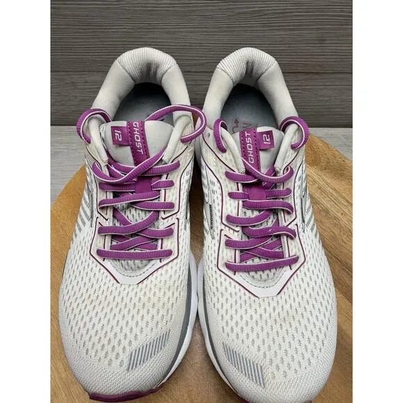 Brooks Ghost 12 Women's Running Shoes White Womens 9